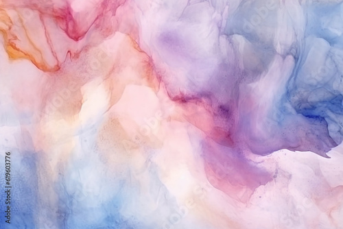Abstract background with a watercolor wash and high-resolution marble pattern texture. Generative AI