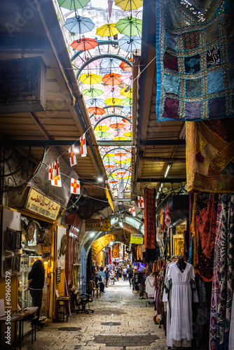 bazaar, souq, jerusalem, old city, rampart's walk, rampart, israel, middle east, religion © Andrea Aigner