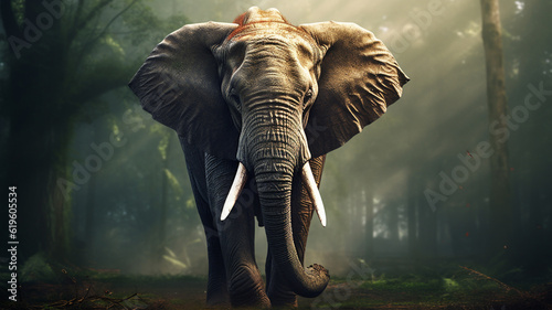 Close up of elephant, african wildlife, kruger park  © Artofinnovation