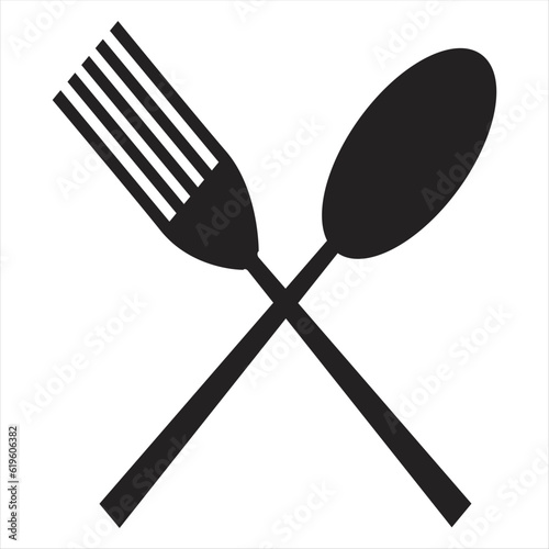 Spoon and fork icon