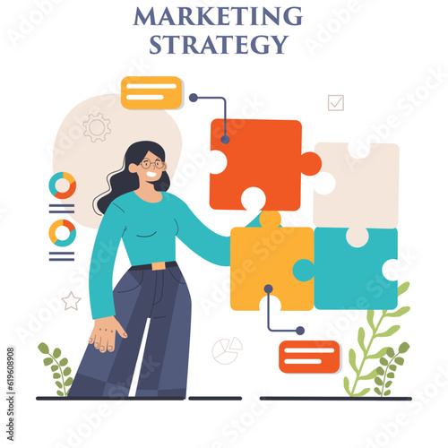 Marketing strategy development. Marketing campaign, commercial