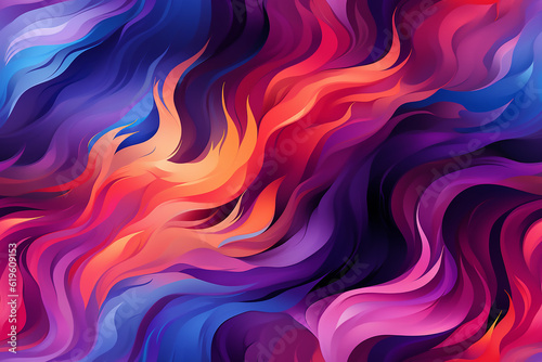 abstract colorful seamless background pattern. Generative Ai