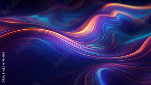 A colorful abstract background with flowing lines and vibrant shades of blue and purple