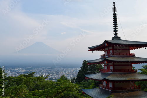 Chureito Pagoda and Mt. Fuji - Japan