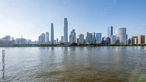 Architectural Scenery of Urban Skyline in Zhujiang New Town, Guangzhou © zhonghui