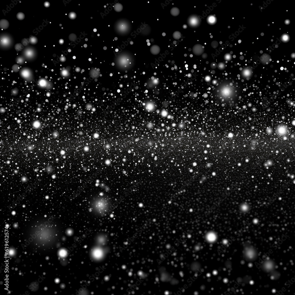 glittery particles on black background, glitter texture