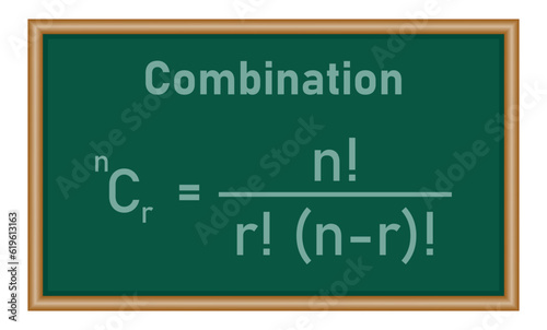 Permutation and combination formulas in mathematics.