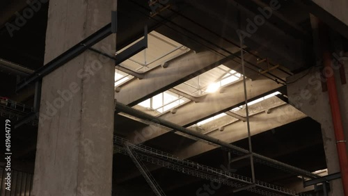 Wallpaper Mural Industrial building, Lighting strategies, Climate considerations. Light from sun floods walls industrial facility, entering through window ceiling. Torontodigital.ca