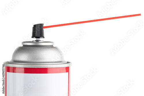 Spray, aerosol bottle. Contact cleaner. Electronics cleaner to clean and protect electrical systems. Spray bottle and red straw with air for computer, keyboard cleaning. Auto detailing. Electric wire