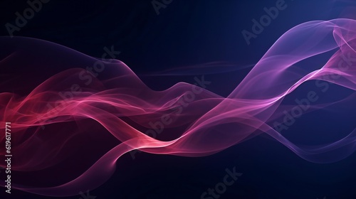 A colorful smoke swirl on a dark background
