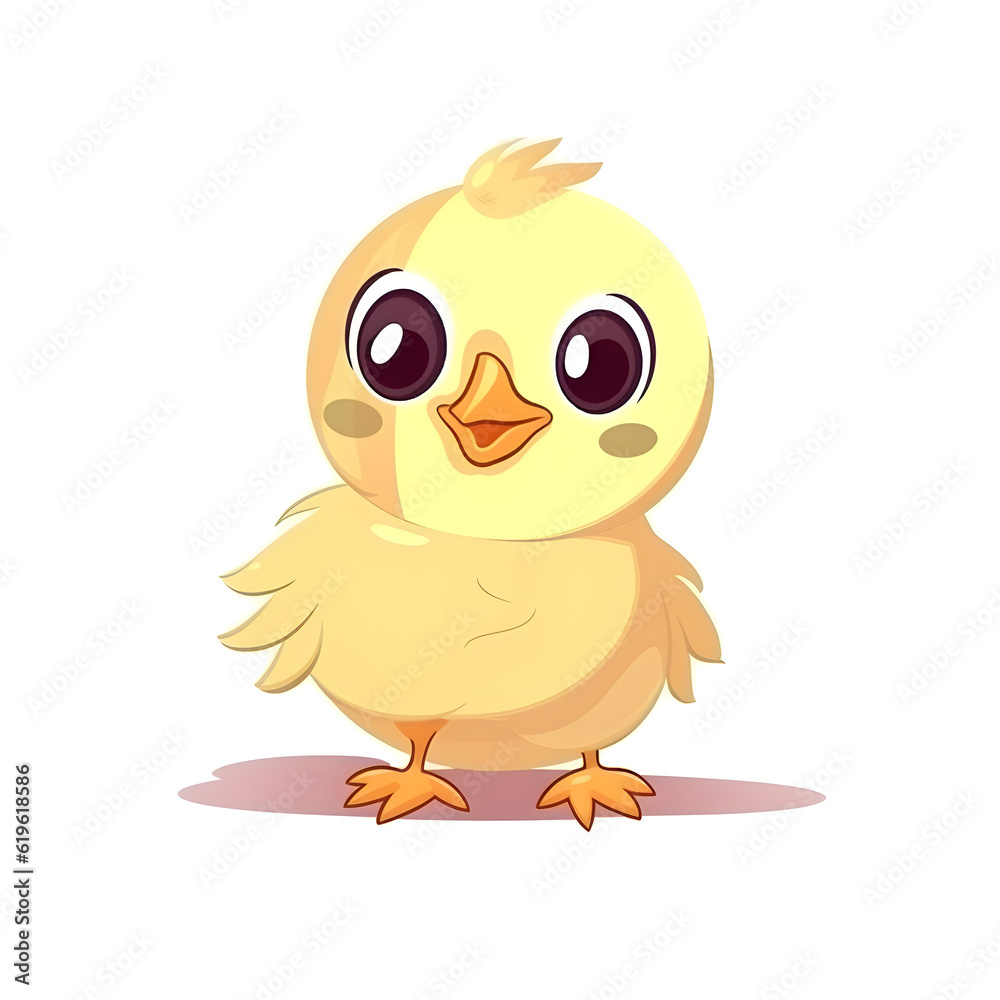 Adorable and colorful clipart of a baby chick