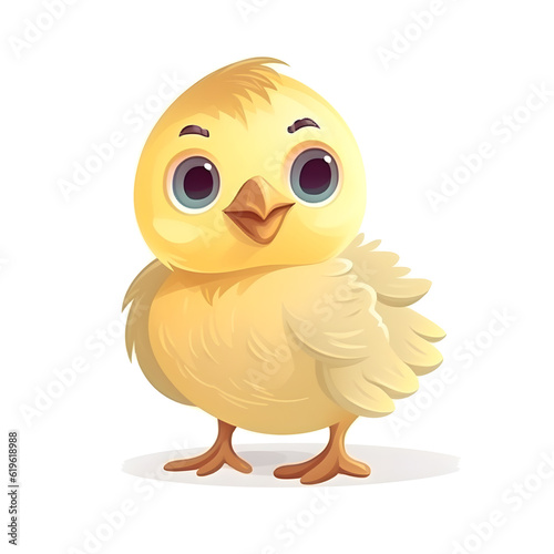Playful baby chick clipart in vibrant shades