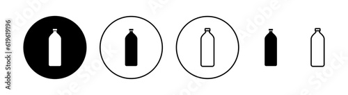 Bottle icon set for web and mobile app. bottle sign and symbol