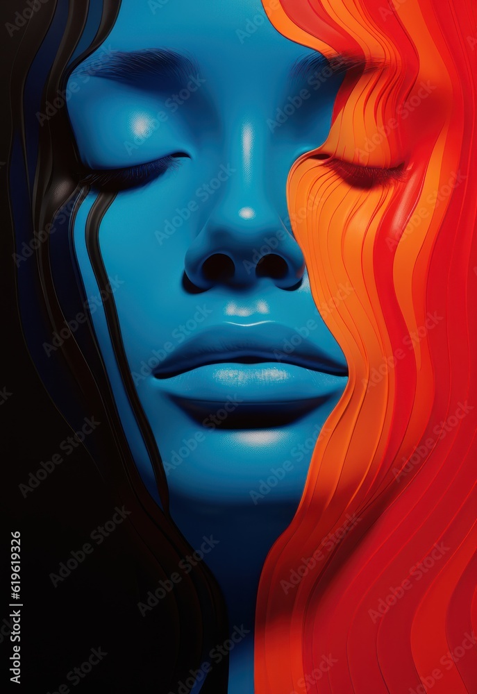 poster of an abstract close, grim dark cryptidwave ergonomic femme with anatomical carved, minimalist, rainbow pulse, scenic background poster of an abstract close, grim dark cryptidwave ergonomic femme with anatomical carved, minimalist, rainbow pulse, scenic background