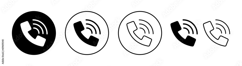 Call icon vector for web and mobile app. telephone sign and symbol. phone icon. contact us