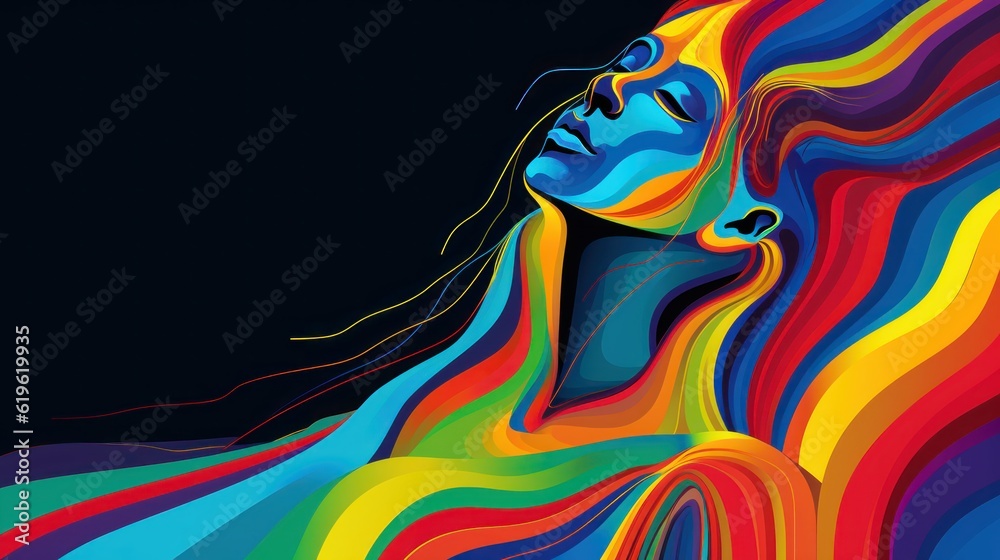 poster of an abstract close, grim dark cryptidwave ergonomic femme with anatomical carved, minimalist, rainbow pulse, scenic background poster of an abstract close, grim dark cryptidwave ergonomic femme with anatomical carved, minimalist, rainbow pulse, scenic background