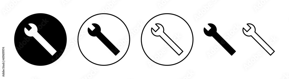 Wrench icon set for web and mobile app. repair icon. tools sign and symbol Wrench icon set for web and mobile app. repair icon. tools sign and symbol