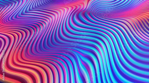 Colorful wavy lines on a background