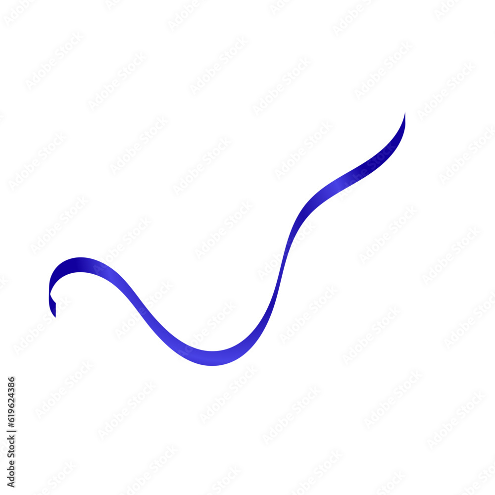 Spiral Blue Ribbon