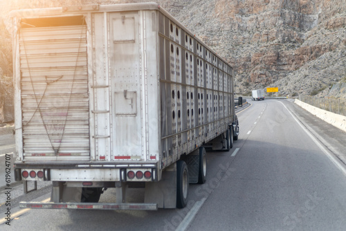 truck on the road