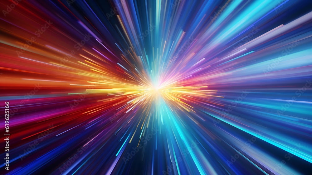 A vibrant and dynamic star burst abstract background