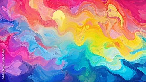 A vibrant and dynamic abstract background with colorful waves and swirling patterns