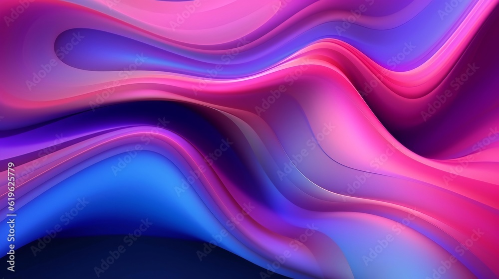 Colorful wavy shapes in a vibrant background Colorful wavy shapes in a vibrant background