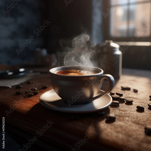 Hot Coffee - Generated by Generative AI	

