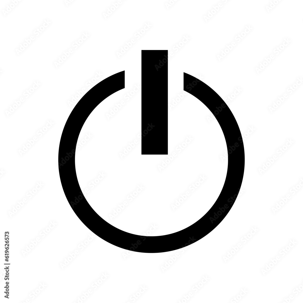 Icon button on off. Vector illustration. stock image. Icon button on off. Vector illustration. stock image.