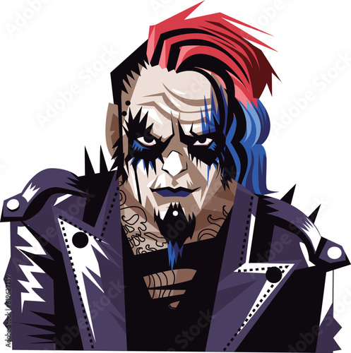 punk rock makeup mad clown