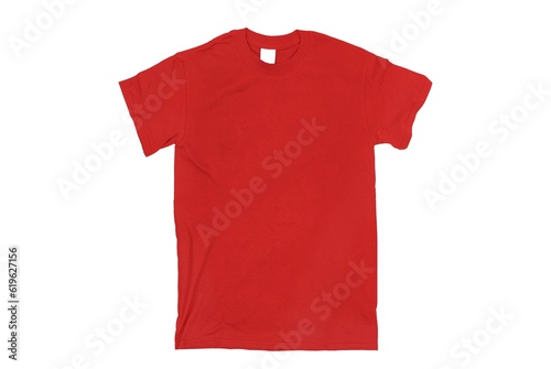 Red T-shirt blank white background