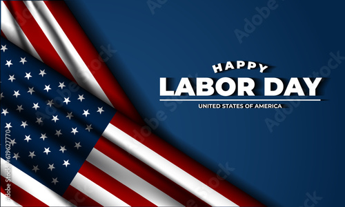 Happy labor day in United States of America background vector illustration