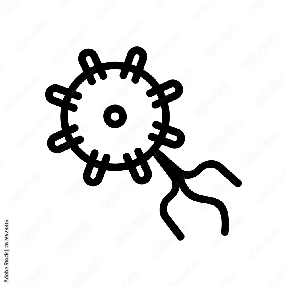 Obraz premium virus icon
