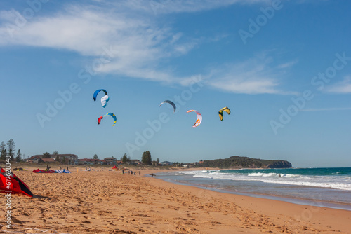 Kite Surfing At The Beach