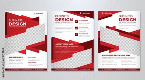 business flyer template with minimalist layout and modern style use for promotion kit and product publication
