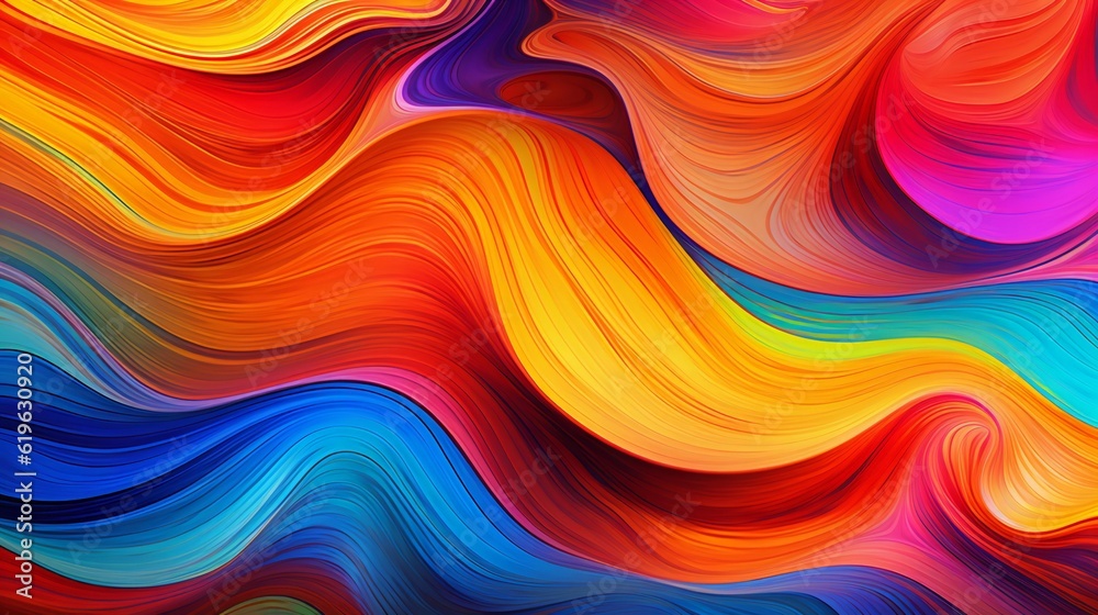 Obraz premium Colorful abstract background with wavy lines