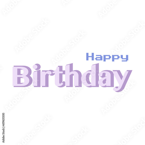 happy birthday lettering