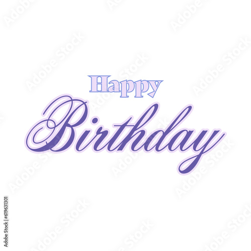 happy birthday lettering