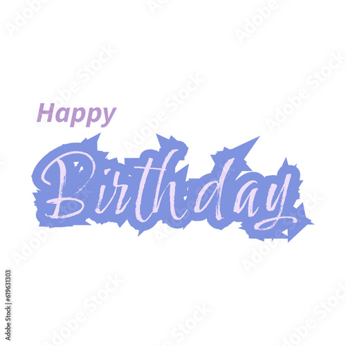 happy birthday lettering