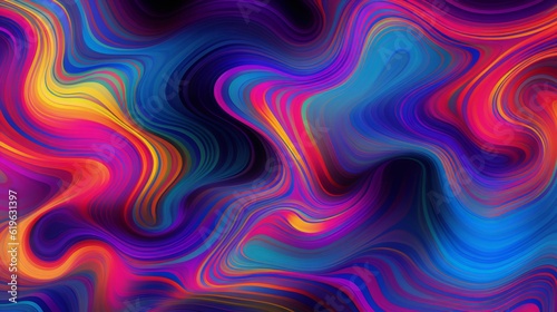 A vibrant and dynamic abstract background with flowing wavy lines