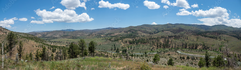Panorama of the East Fork of the Carson River in California
