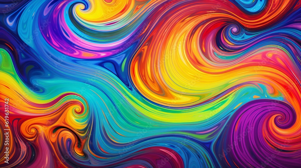 A vibrant and dynamic abstract background with swirling colors A vibrant and dynamic abstract background with swirling colors