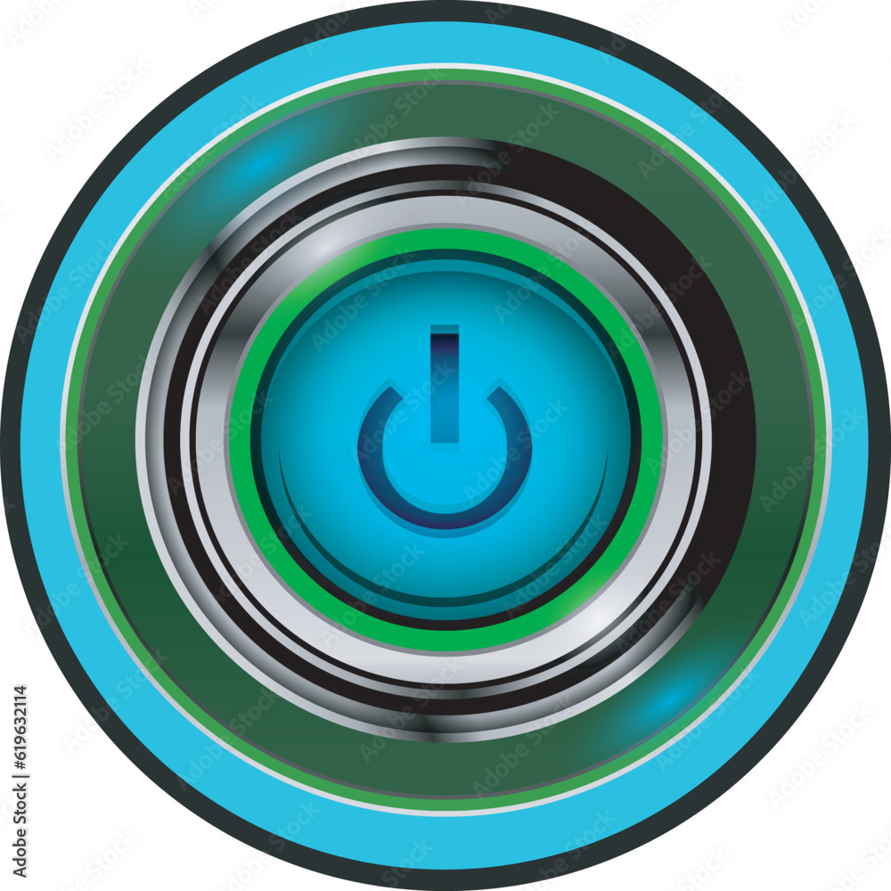 Shutdown button icon Shutdown button icon