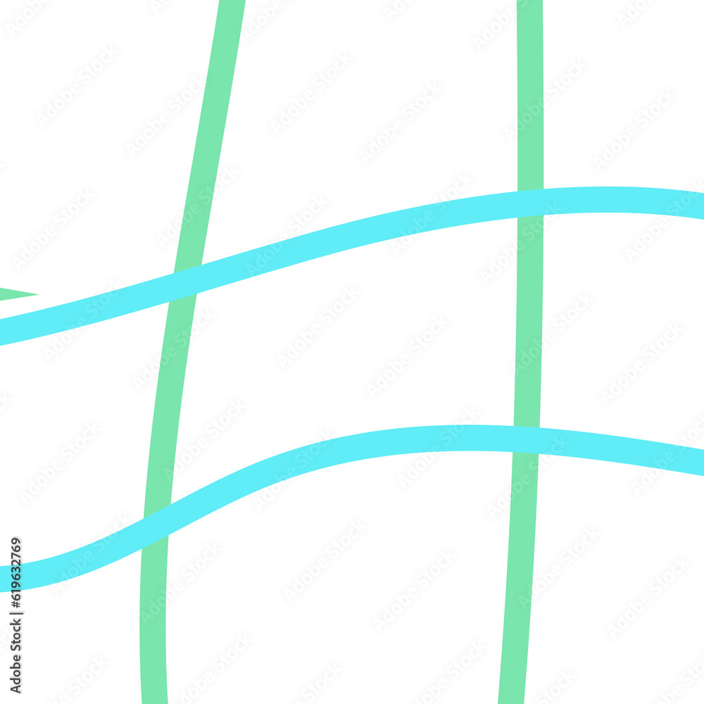 Pastel Blue and Green Lines Grid Background 