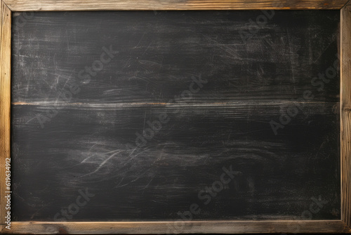 Black chalkboard background, generative ai