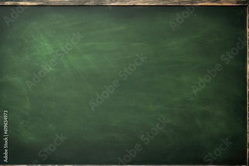 Green chalkboard background, generative ai