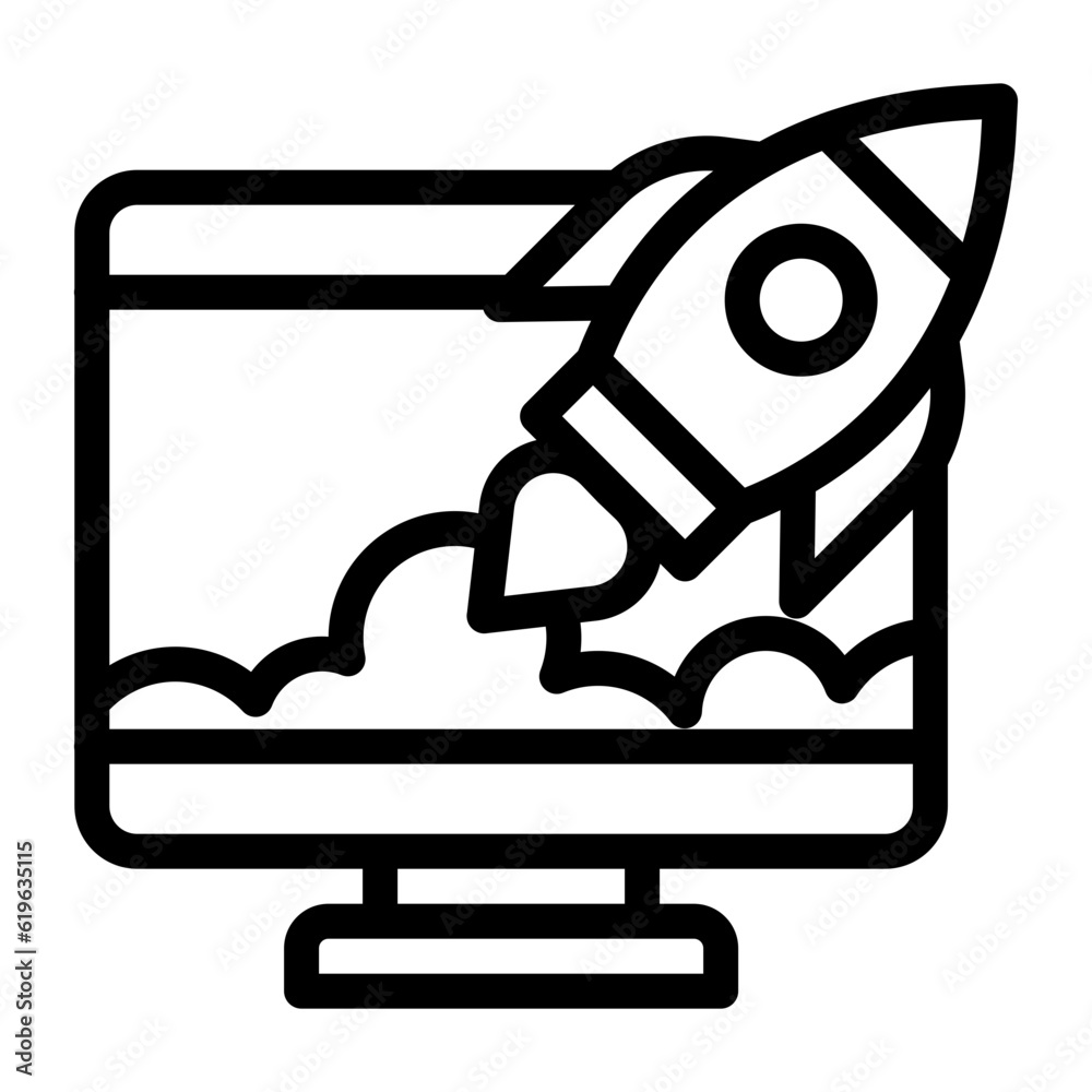 Launch Icon in Web Design 