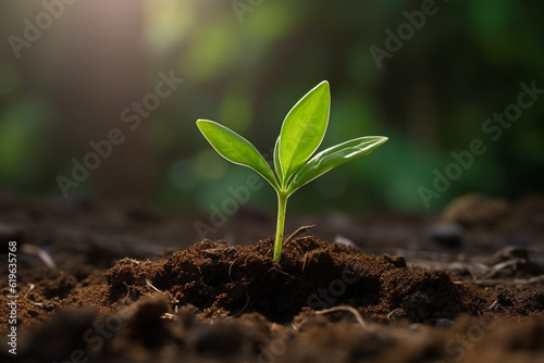 Seeds of Change: a tiny seedling cradles the promise of transformation, the boundless potential of even the smallest actions, reminds us that within every seed lies the power to shape the future 