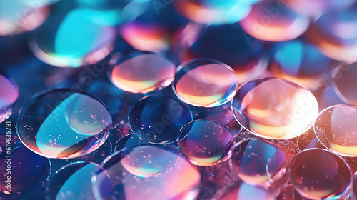 Fototapeta Naklejka Na Ścianę i Meble -  Abstract multicolored background of glass hexagons