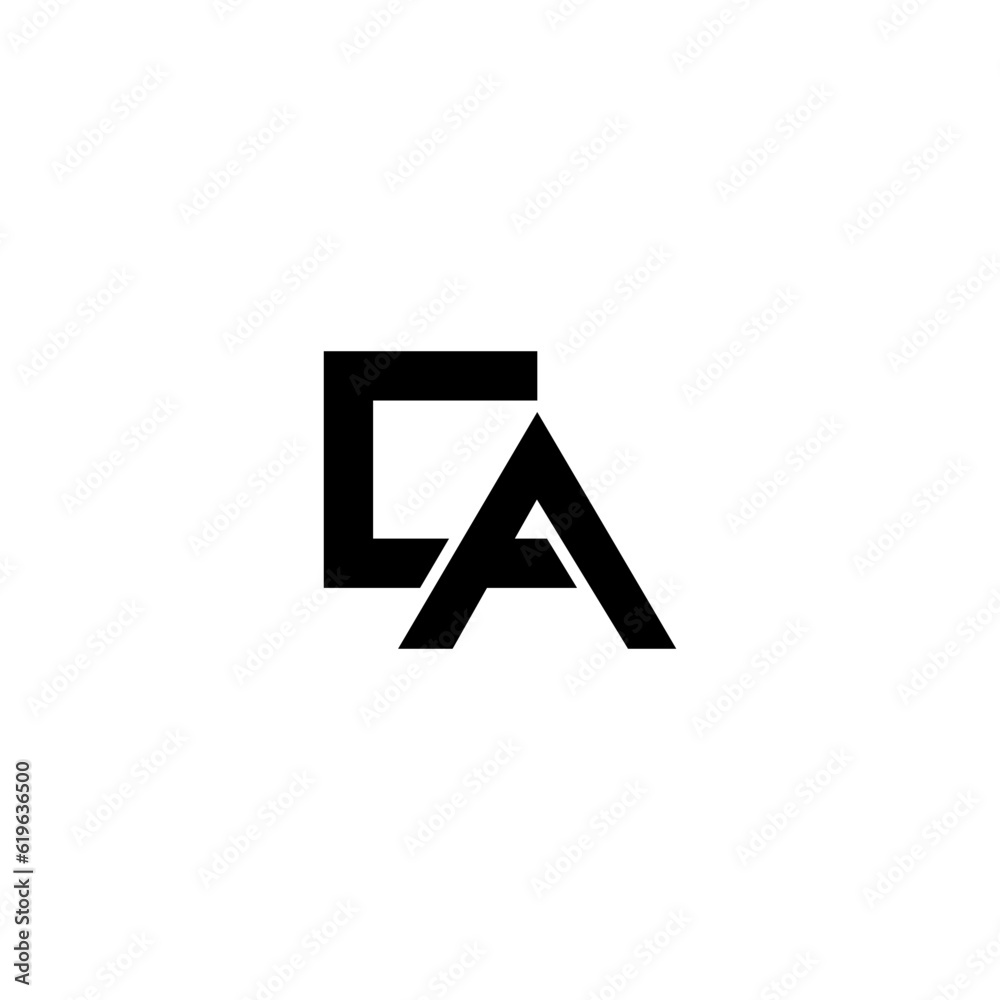 Letter CA logo, Letter CA line logo design Letter CA logo, Letter CA line logo design